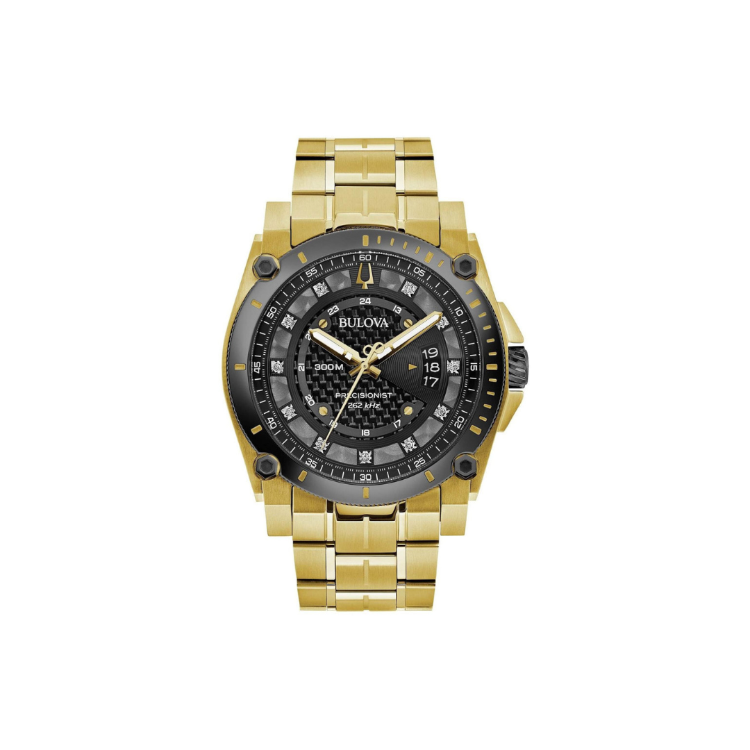 Bulova precisionist gold tone best sale