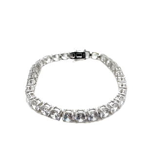 Rhodium Plated Tennis Bracelet