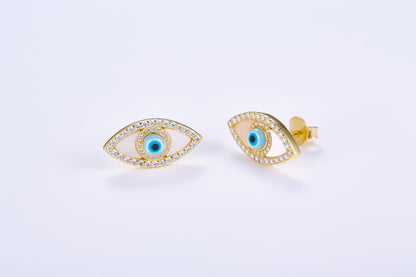 Evil Eye Stud Earrings