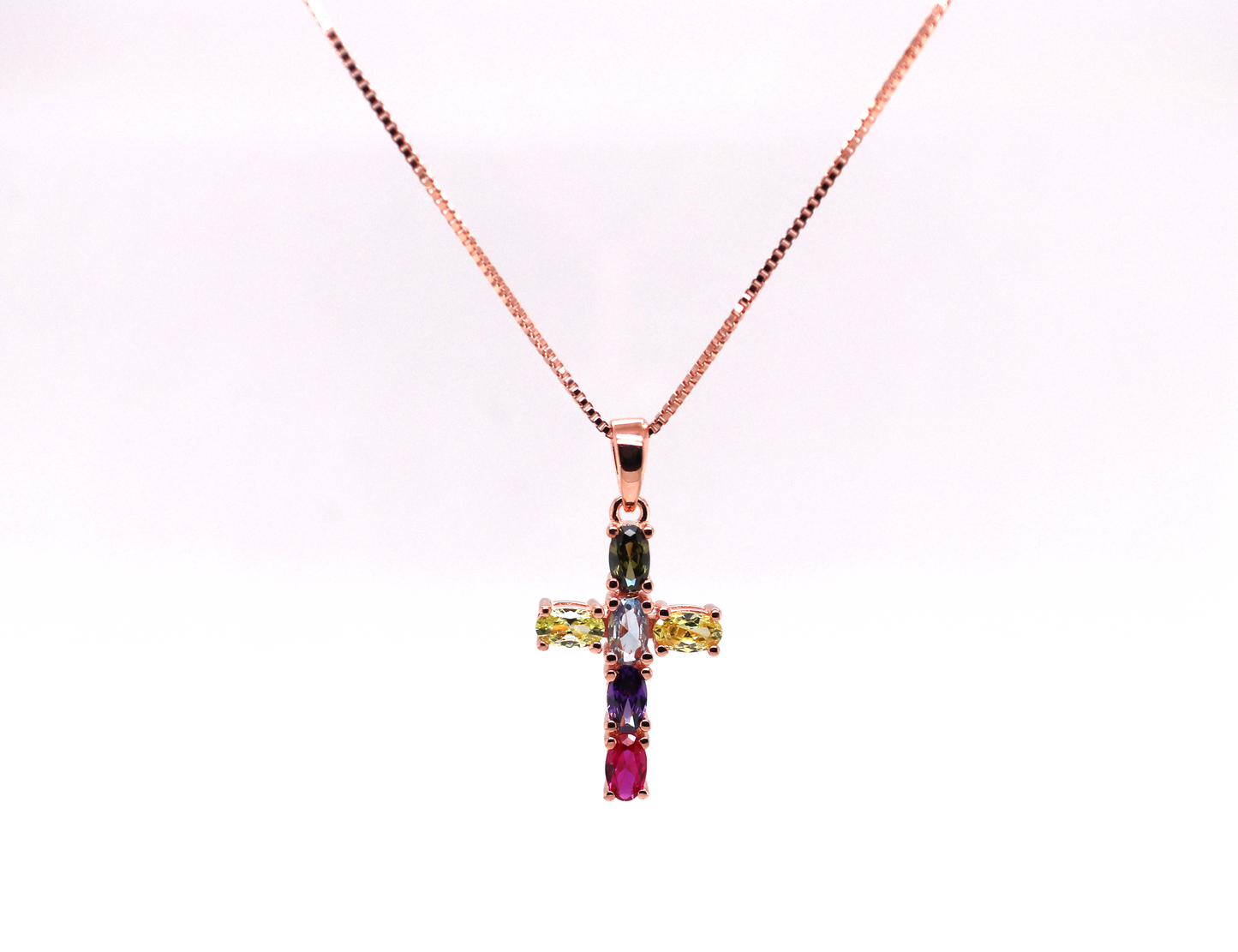 Ovale Multi Rose Gold Cross Ref: RCRORB-PG