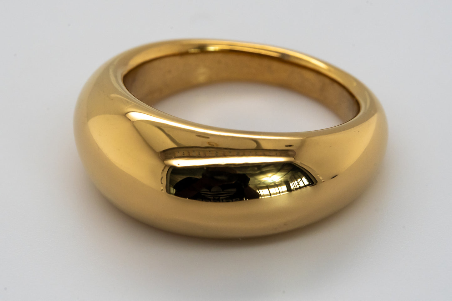 Stainless Steel Gold Plated Chunky Ring - RI120406G