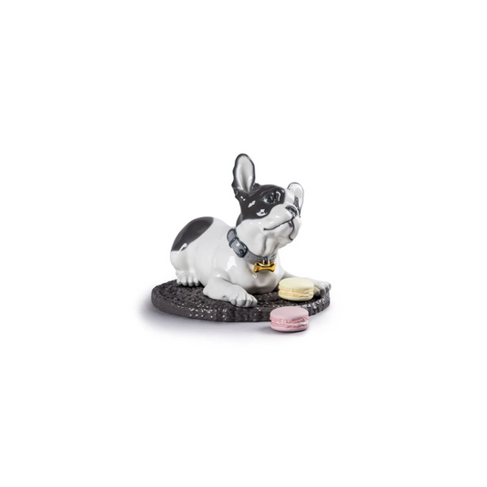 French Bulldog with Macarons Dog Figurine REF: 1009398