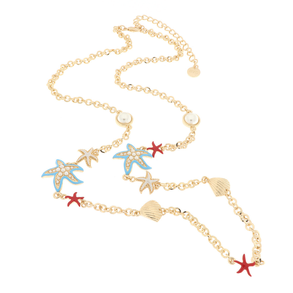 Necklace with Starfish and Shells