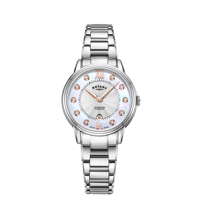 ROTARY CAMBRIDGE DIAMOND SET LADIES WATCH LB05425/07/D